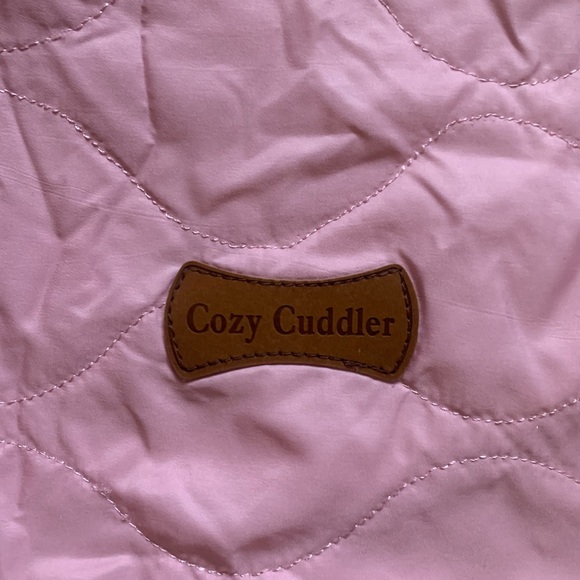 Light Pink Cozy Cuddler Infant Car Seat Cover - Picture 2 of 5